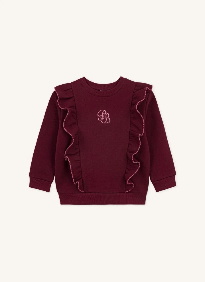 Petit Bateau - سويت شيرت PB المزخرف | بوردو