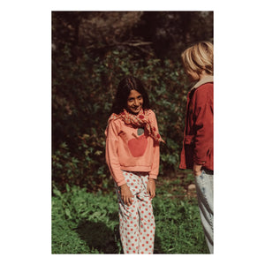 Piupiuchick - The Lunch Club organik pamuklu havlu sweatshirt | Coral
