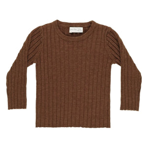 Rylee + Cru - Embossed T-shirt | Brown