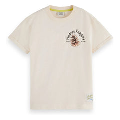 Scotch & Soda - Finders Keepers Artwork T-shirt | Bej