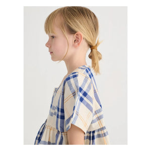 Bobo Choses - Tartan Bio-Baumwollkleid | Ecru
