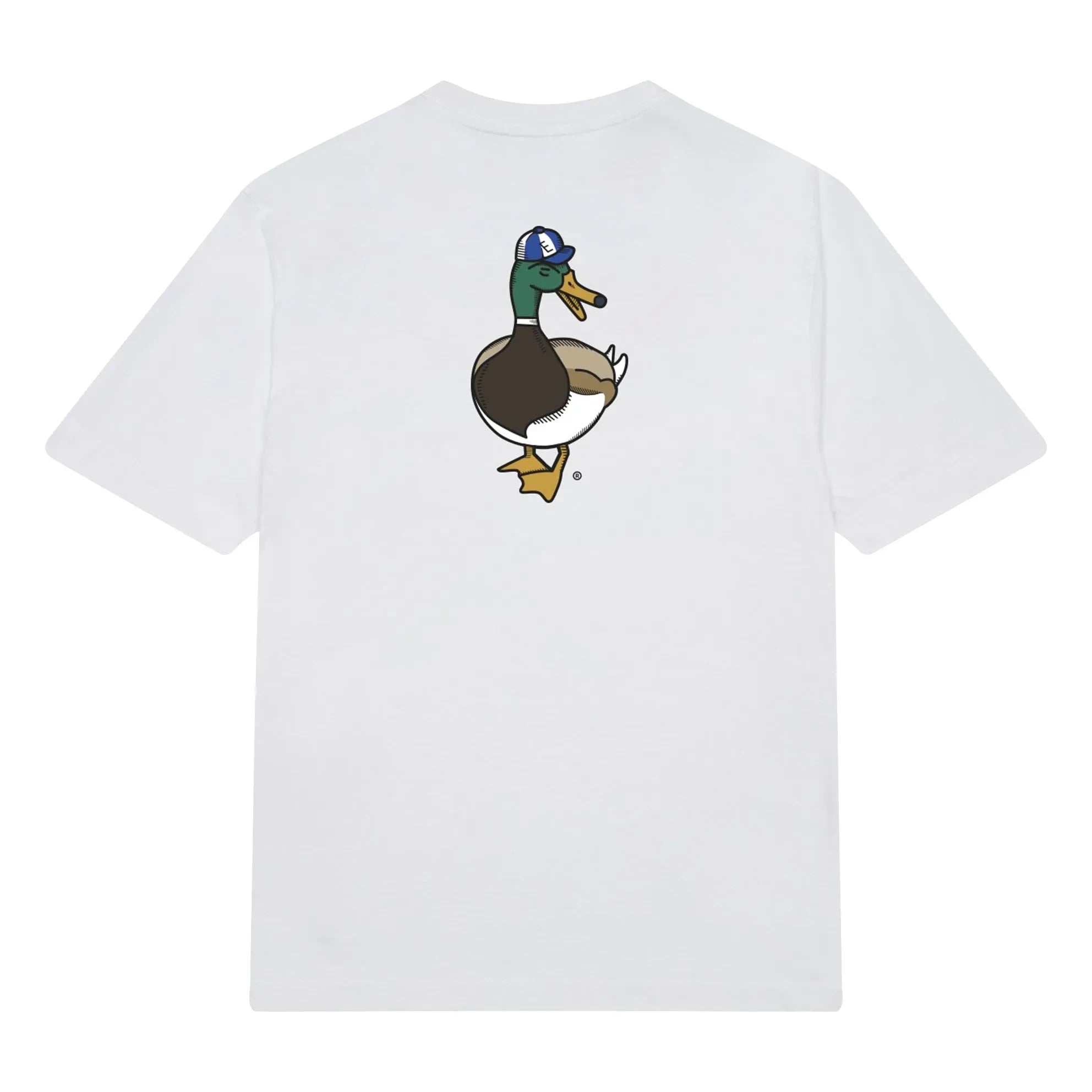 Edmmond Studios - Duck Recreation organik pamuklu T-shirt | Beyaz