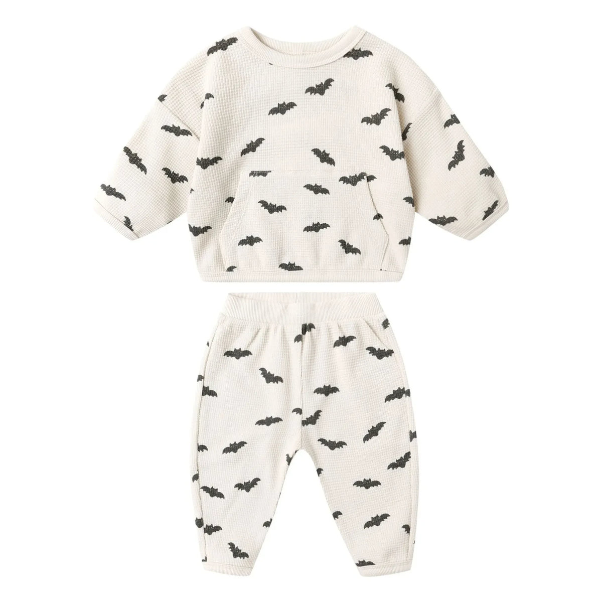 Quincy Mae - Bats Organik Pamuklu Sweatshirt ve Jogger Takım | Ecru