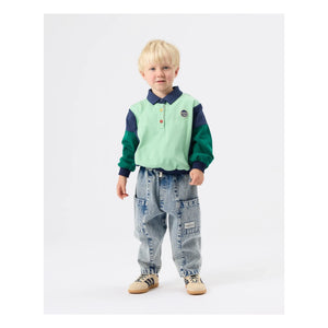 Goldie + Ace - Rugby Polo Yaka Sweatshirt | Yeşil