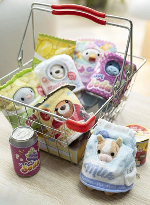 Nici - Moono İnek Peluş Oyuncak, Süt Kartonu Kostümüyle | Bej