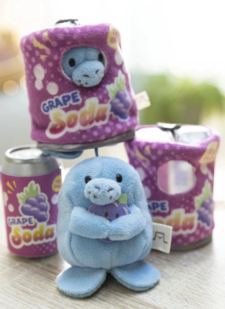 Nici - Soda Kıyafetli Wilbur Deniz İneği Peluş Oyuncak | Mavi