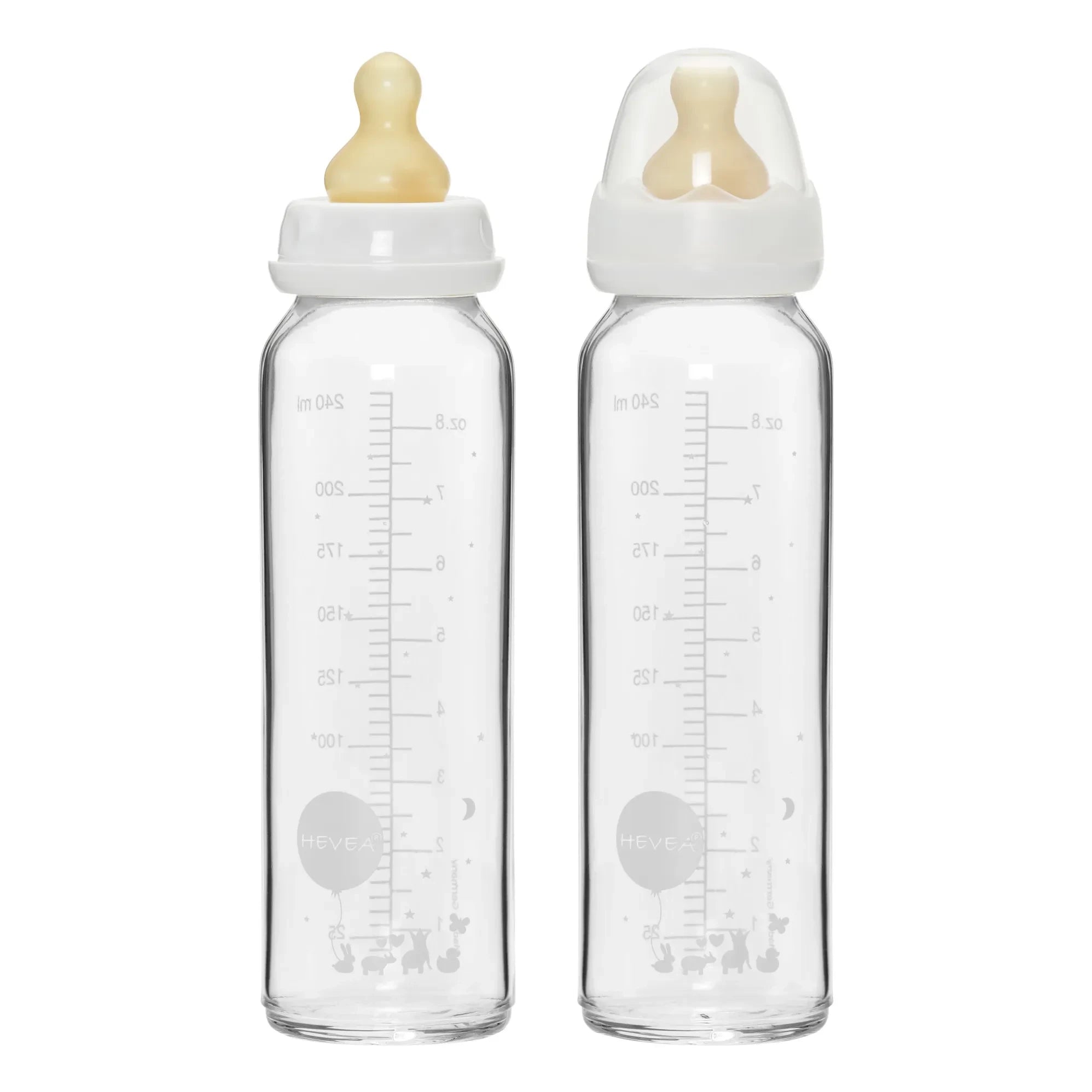 Hevea - Cam Bebek Biberonu 240 ml - 2'li Set