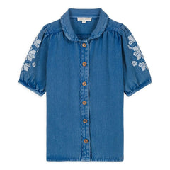 Louise Misha - Vestido vaquero de algodón orgánico Inala | Denim