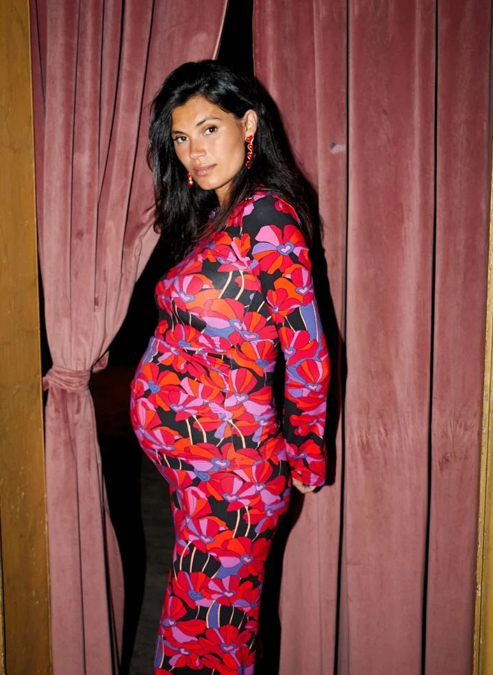 Paloma Collection - Mona Flower Power Umstandsoberteil | Rot