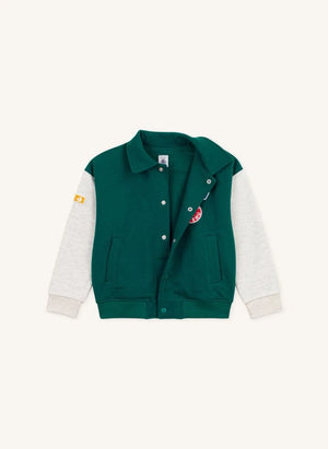 Petit Bateau - Teddy Renk Bloklu Ceket | Yeşil