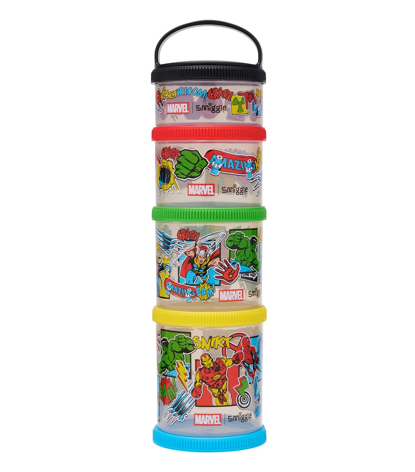 Smiggle - Marvel 4'lü Beslenme Atıştırmalık Kapları