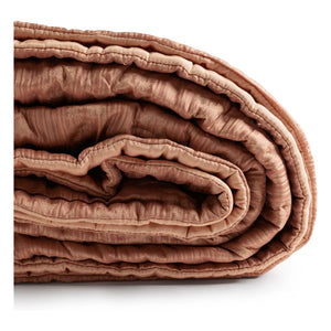Le Monde Sauvage - Ritournelle Silk Bedspread | Blush