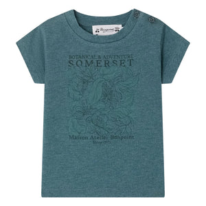 Bonpoint - Tom T-shirt Organic Cotton | Peacock Blue