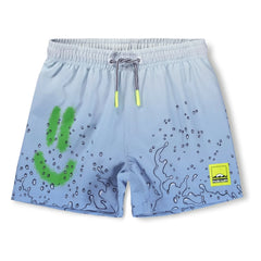Molo - Niko Splash Badeshorts aus recycelter Faser | Hellblau