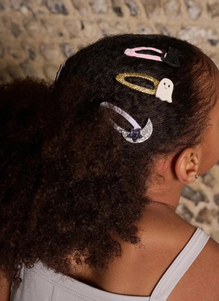 Rockahula Kids - 2-piece Little Witches Glitter Hair Clip Set | Black