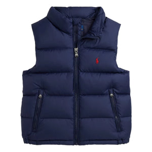 Ralph Lauren – Logoärmellose Steppweste aus recycelten Fasern | Marineblau