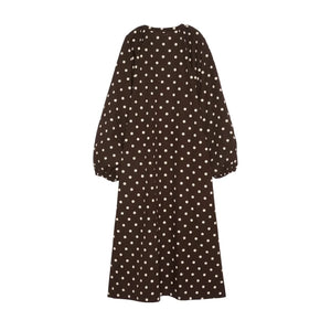 SISSEL EDELBO - Pois Lara vestido de algodón orgánico | Crema