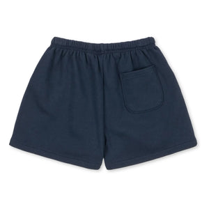 Konges Sløjd - Shorts de felpa con lunares de algodón orgánico unisex | Azul oscuro