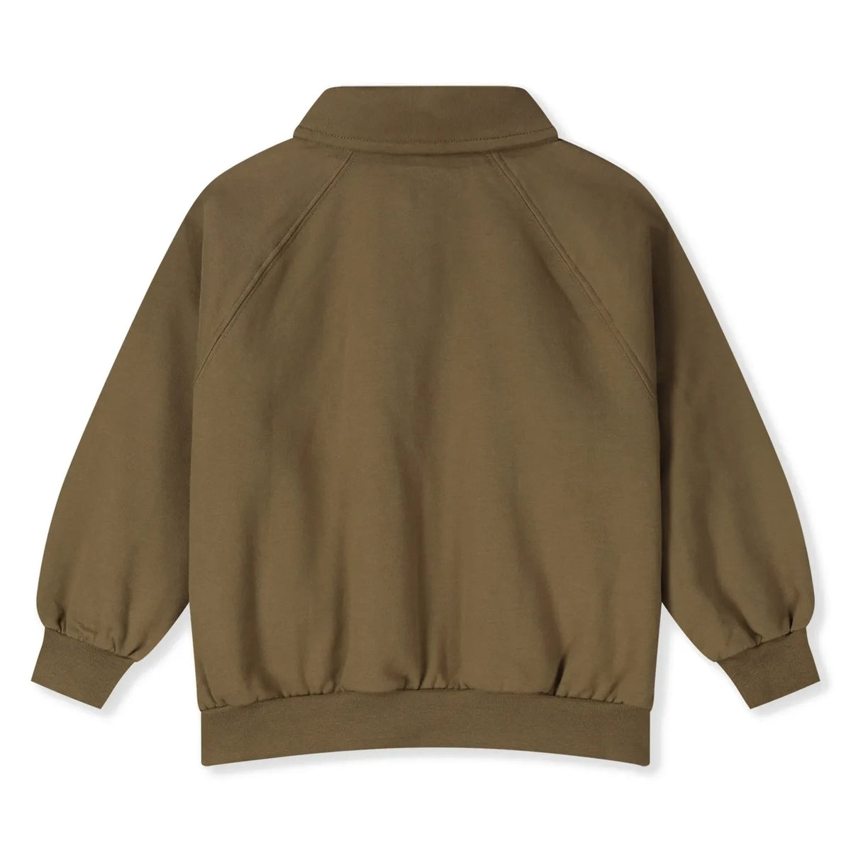 Gray Label - Organik pamuk polo yaka sweatshirt | Kahverengi