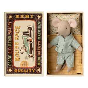 Maileg - Little Male Mouse in Matchbox