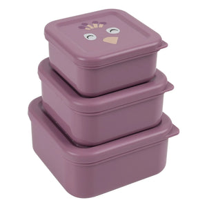Trixie - Mrs. Peacock 3-Piece Snack Boxes | Purple