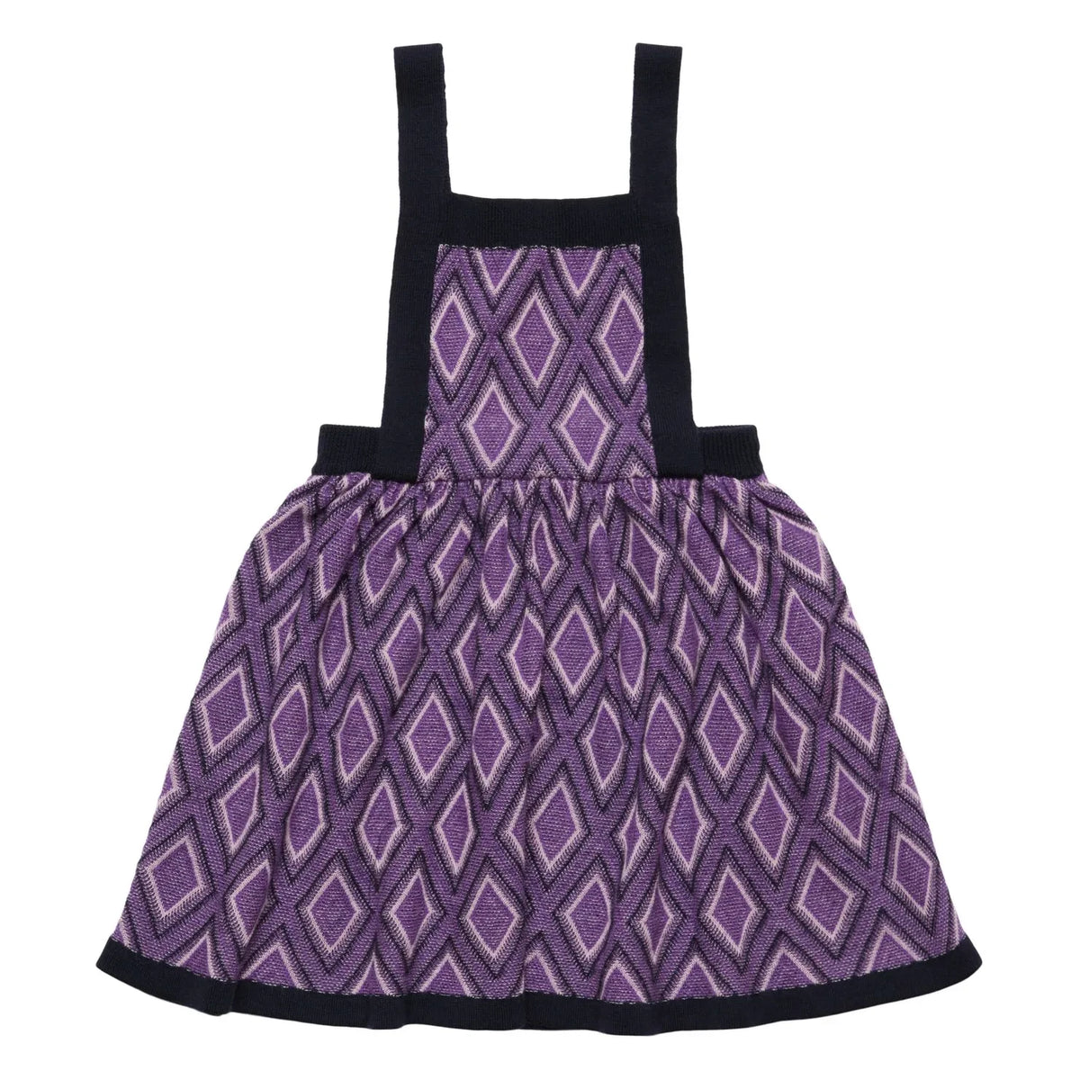 FUB - Harlequin Merino Yün Elbise | Mor