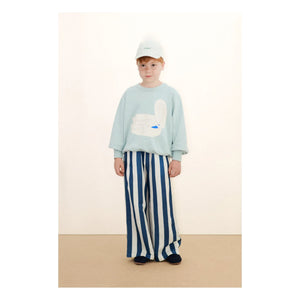 Tinycottons - Mavi Çizgili Pantolon | Mavi
