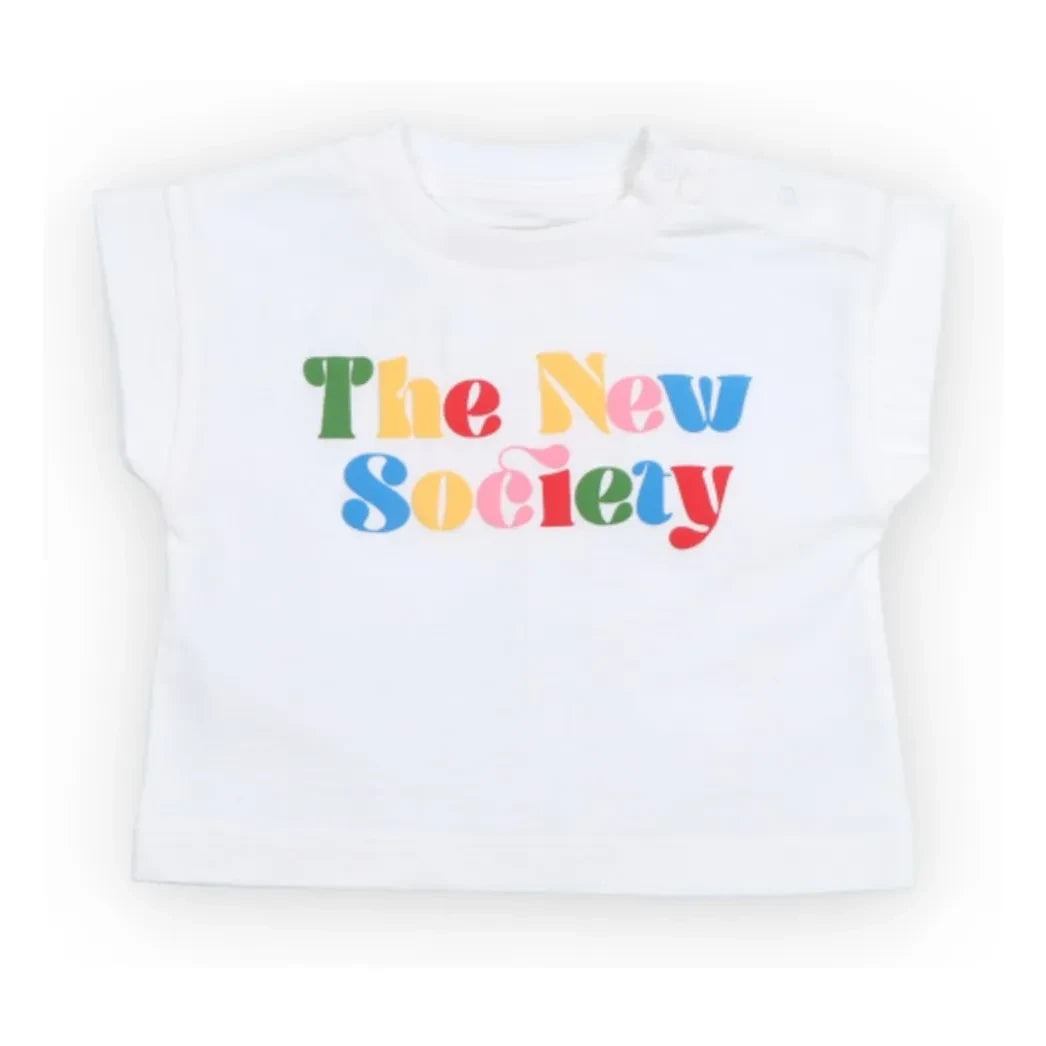 the new society - Wisteria Tişört | Beyaz