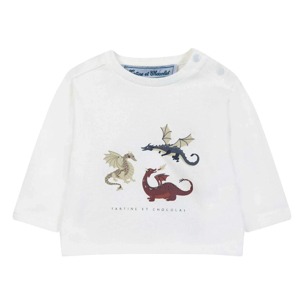 Tartine et Chocolat - Camiseta de dinosaurio | Granate