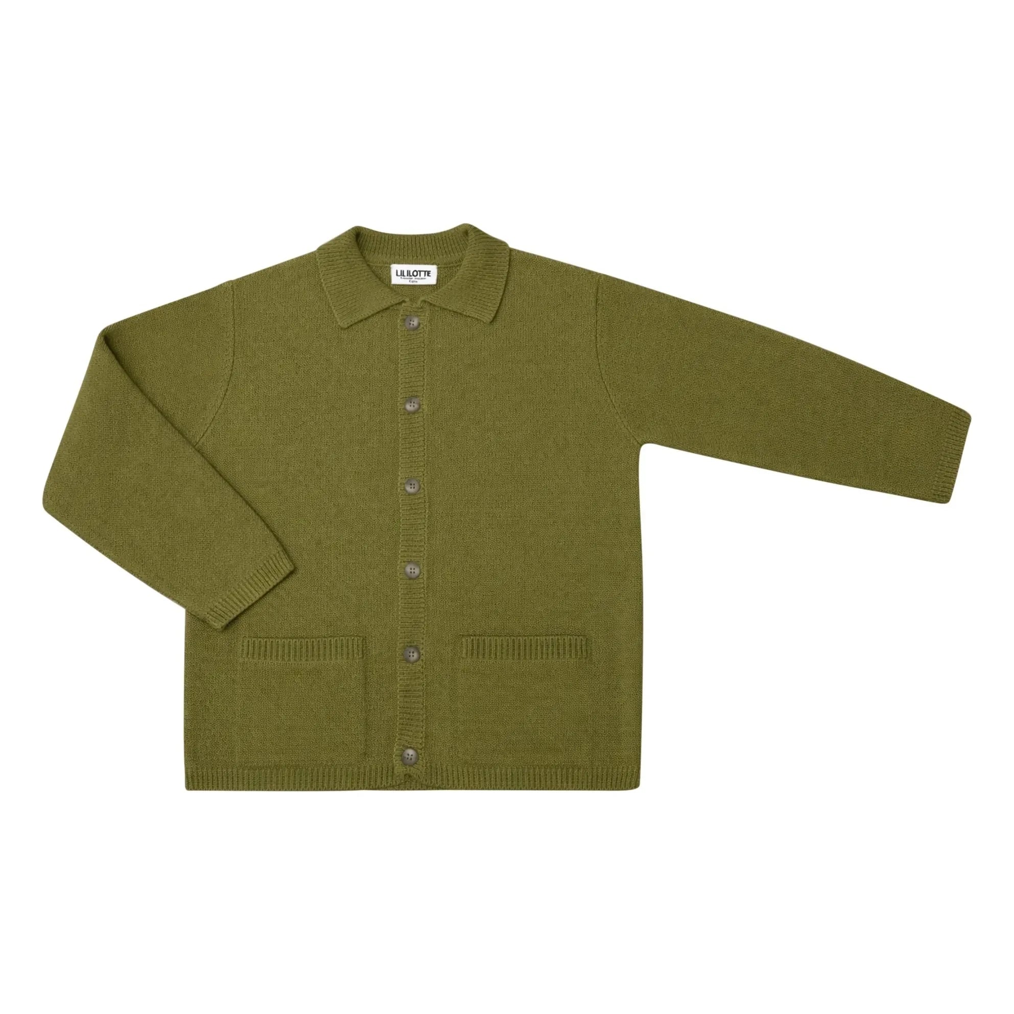 Lililotte - Cardigan Valentin Organik Pamuk | Zeytin