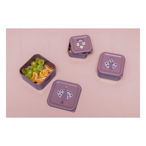 Trixie - Mrs. Peacock 3-Piece Snack Boxes | Purple