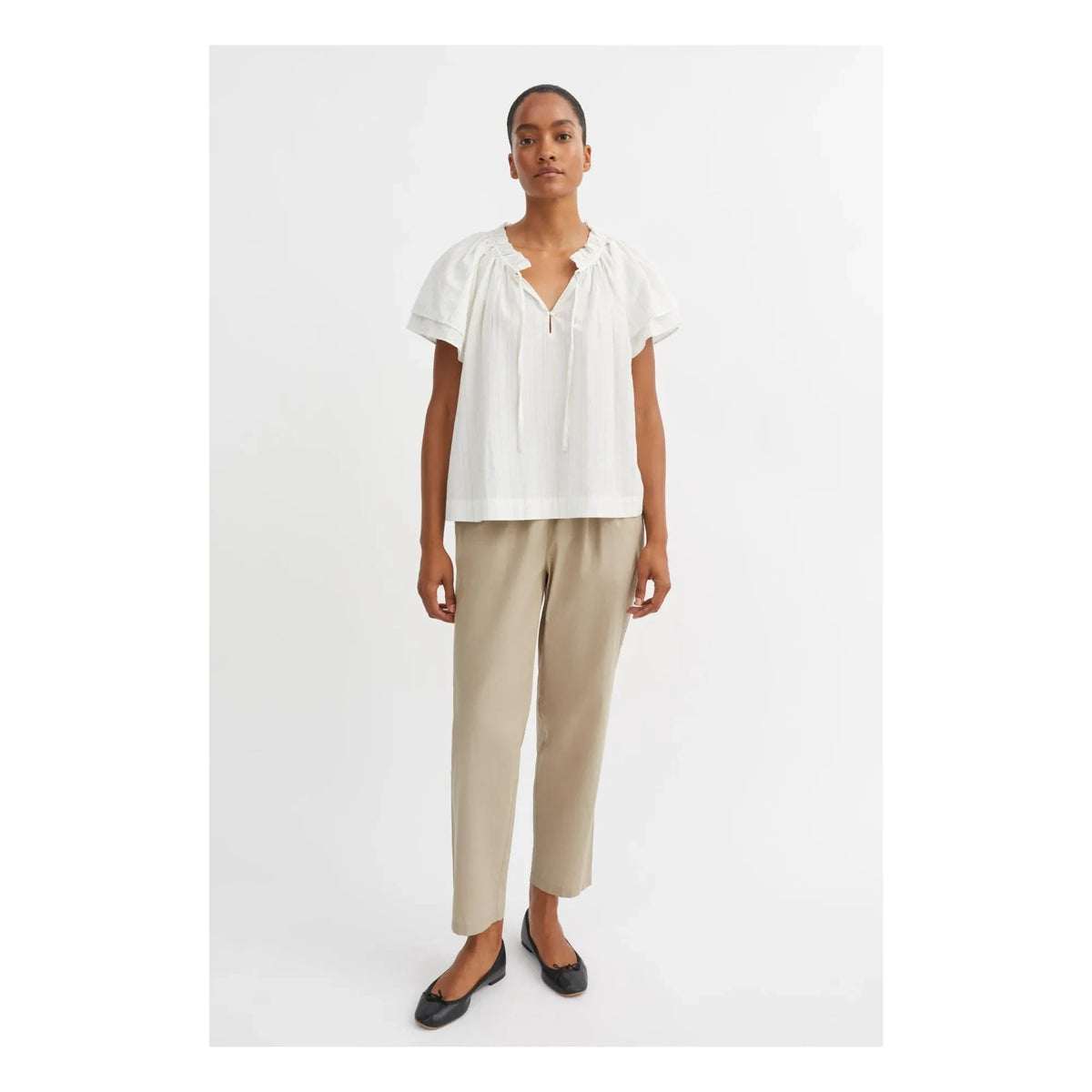 Skall Studio - Pantalones de algodón orgánico Edgar | Verde claro