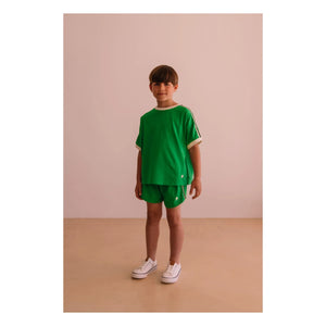 We Are Kids - Taylor Camiseta de Algodón Orgánico Contraste | Meadow Green