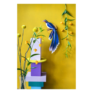 Studio Roof - Adorno de pared Flores Pájaros