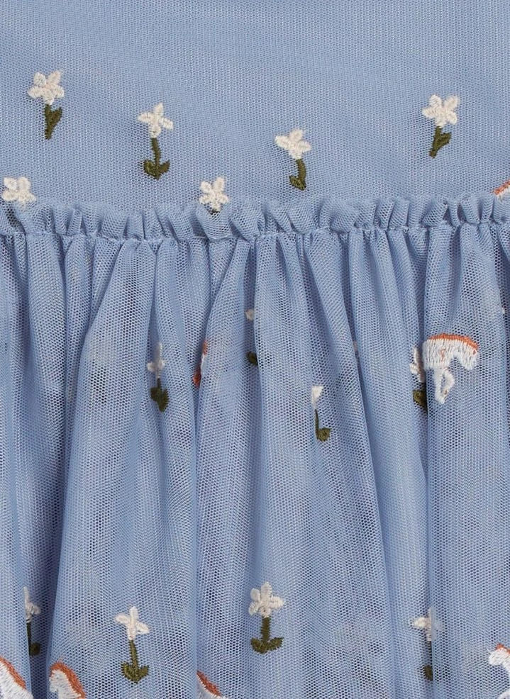 Stella McCartney Kids - Tül At Elbisesi | Mavi
