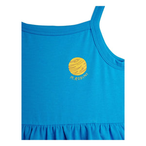Mini Rodini - Planète Bio-Baumwollkleid | Blau