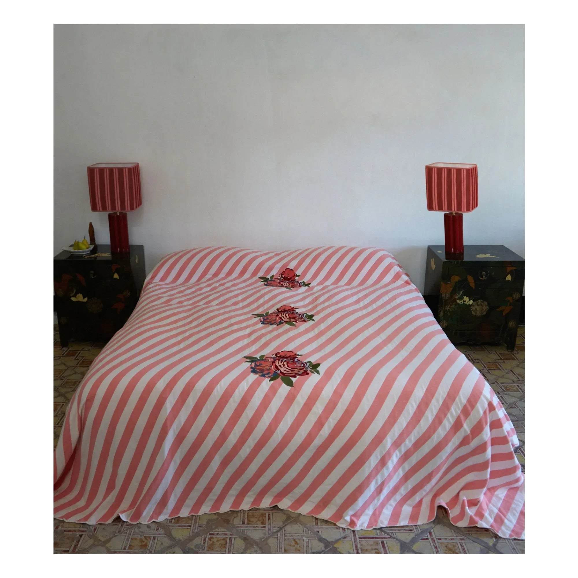 The Socialite Family - Monastico Bedspread, Lisa Corti x The Socialite Family | Pink