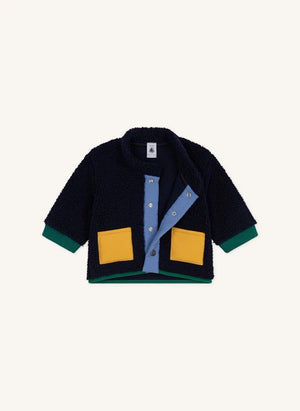 Petit Bateau - Sherpa tarzı ceket | Lacivert