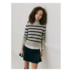 Sofie Schnoor - Jersey de cuello desbocado a rayas Margaretsy | Crudo
