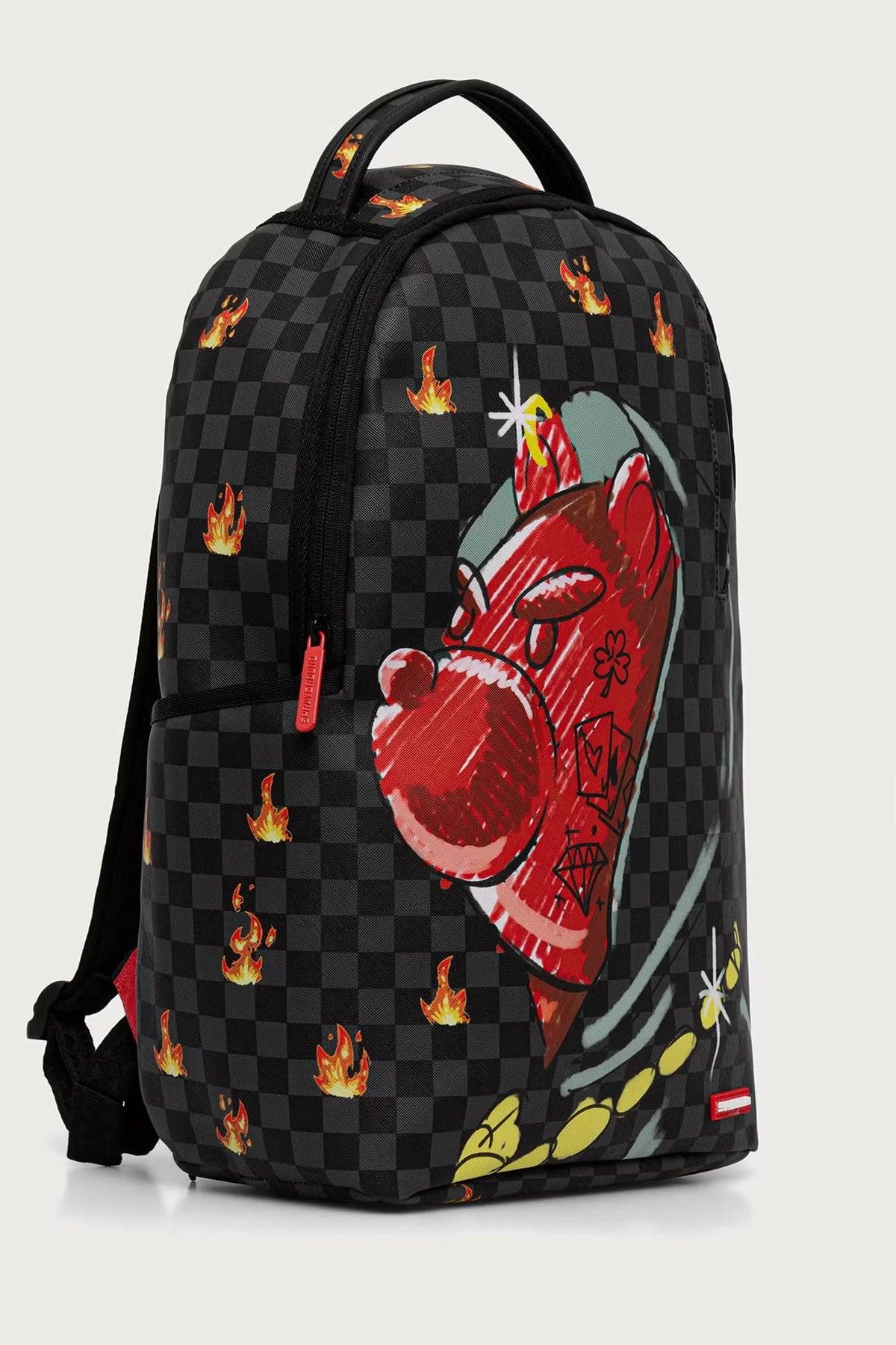 Sprayground - डियाब्लो ब्लैक बैकपैक 910B8690NSZ