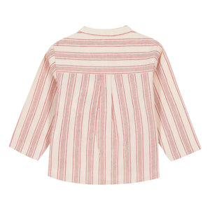 Bonton - Never Striped Bebek Gömleği | Krem