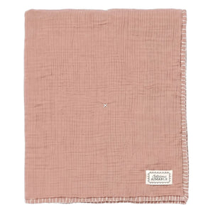 Editions Aimable - Pablo quilted cover | Old Rose Gauze