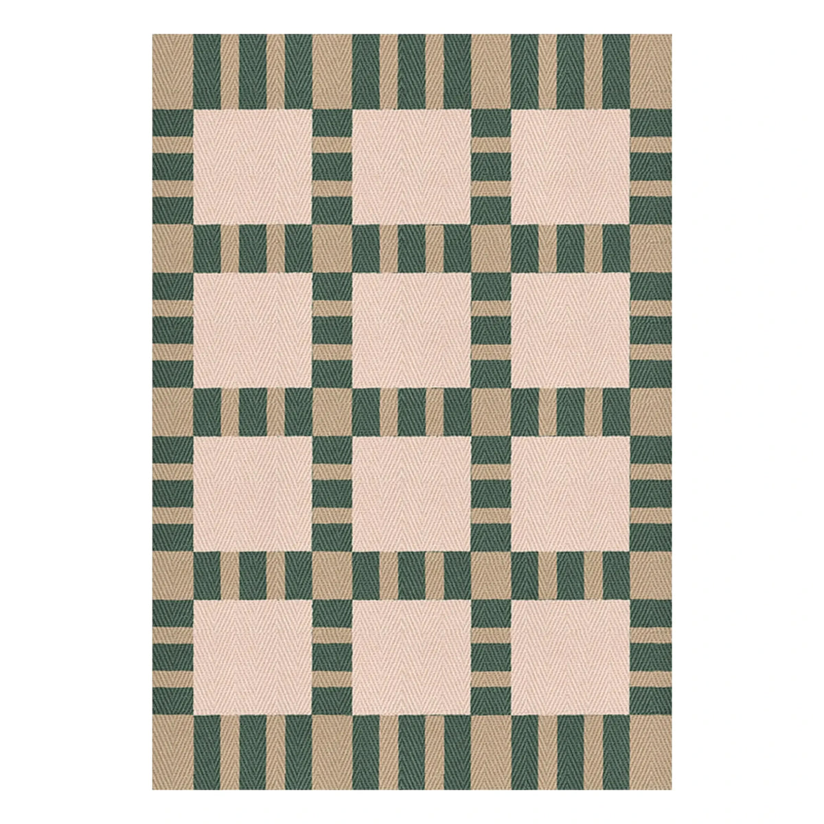 Layered - Alfombra de yute para desayunos tardíos, Evelina Kroon | Verde