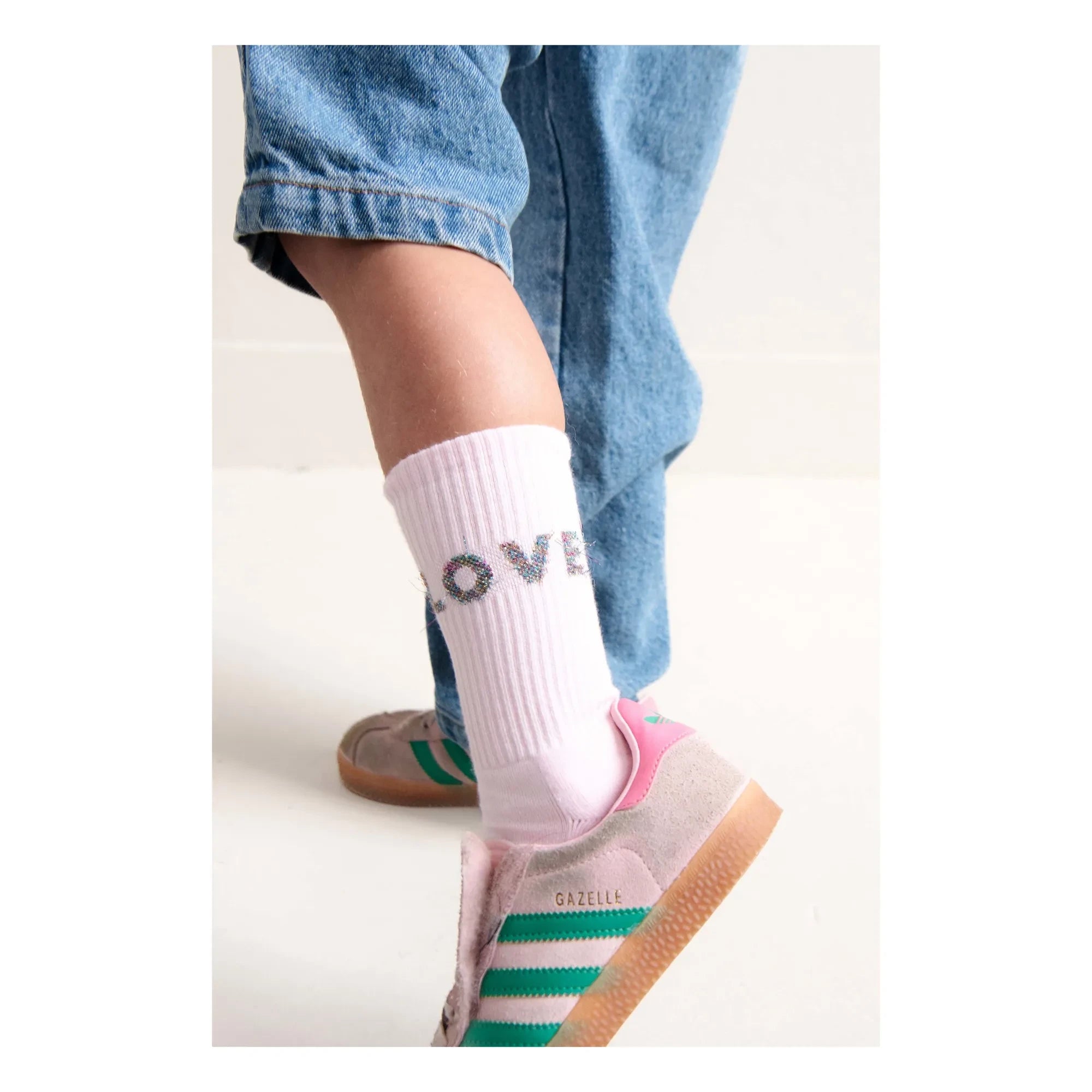 Jenest - Fancy Love Organic Cotton Socks | Pale Pink