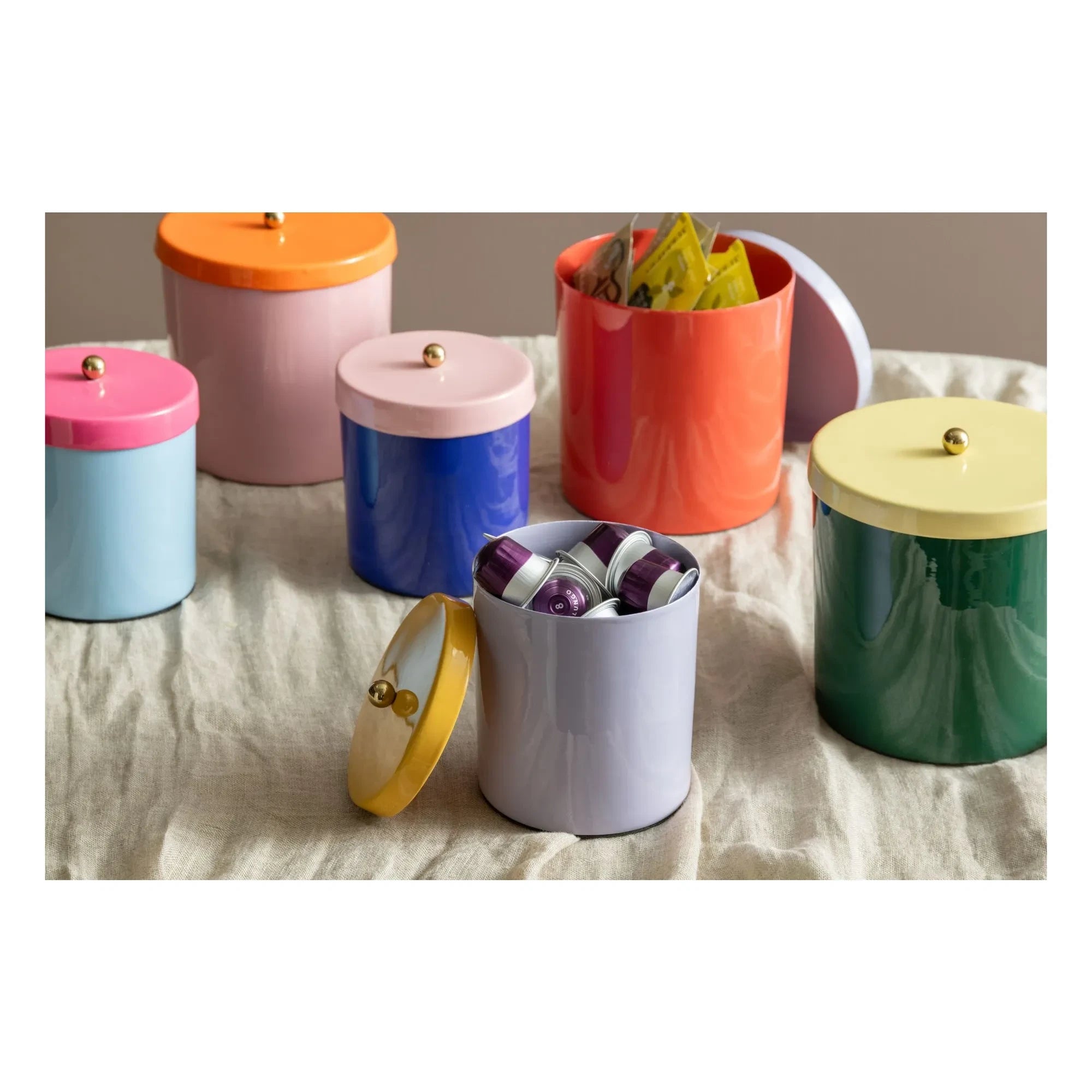 Present Time - Olla doble Funky Retro | Verde