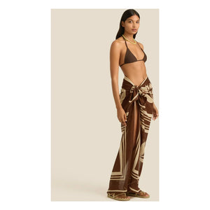 Soleil Soleil - Carnation Coconut pareo | Brown