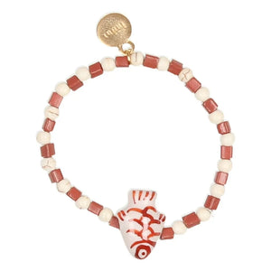 Búho - Pulsera de pez | Beige