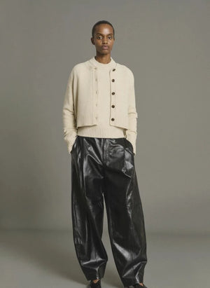 Soeur - Virginia Merino Yünlü Hırka | Heather bej