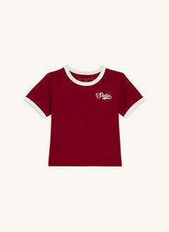 Stella McCartney Kids - Stella organik pamuklu T-shirt | Koyu kırmızı