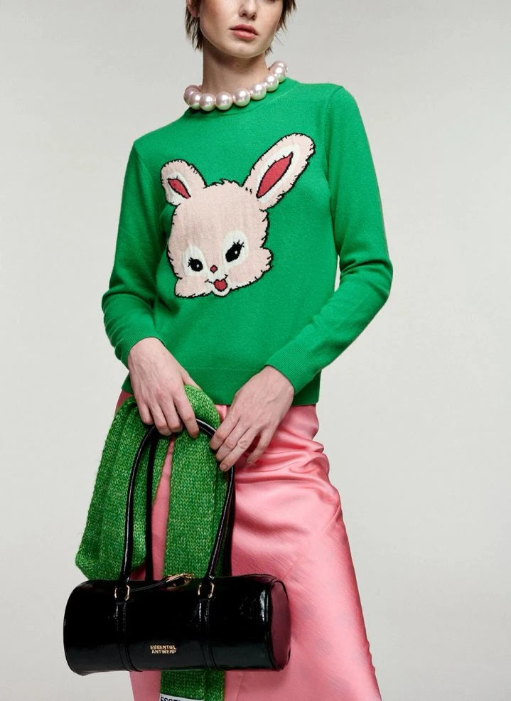 Essentiel Antwerp - Kapital Jakarlı Pullover | Grün